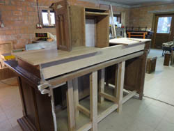 Restauration des autels lat�raux en bois de l'�glise �  Wilskerke